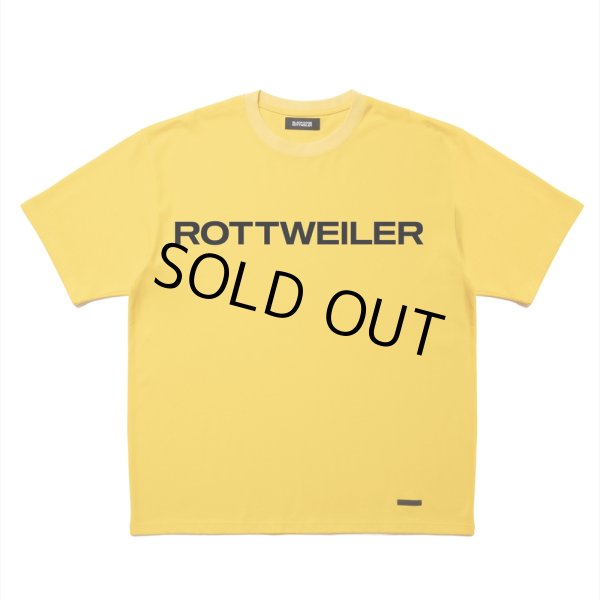 画像1: ROTTWEILER/R9 LOGO TEE（YELLOW）［オリジナルT-25春夏］ (1)