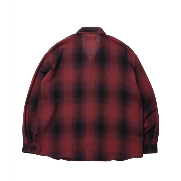画像2: ROTTWEILER/R9 CHAMPION CHECK SHIRT（RED）［チャンピオンチェックシャツ-25春夏］ (2)