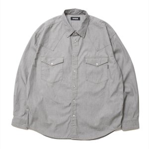 画像: ROTTWEILER/R9 GRAY DENIM SHIRT（GRAY）［グレーデニムシャツ-25春夏］