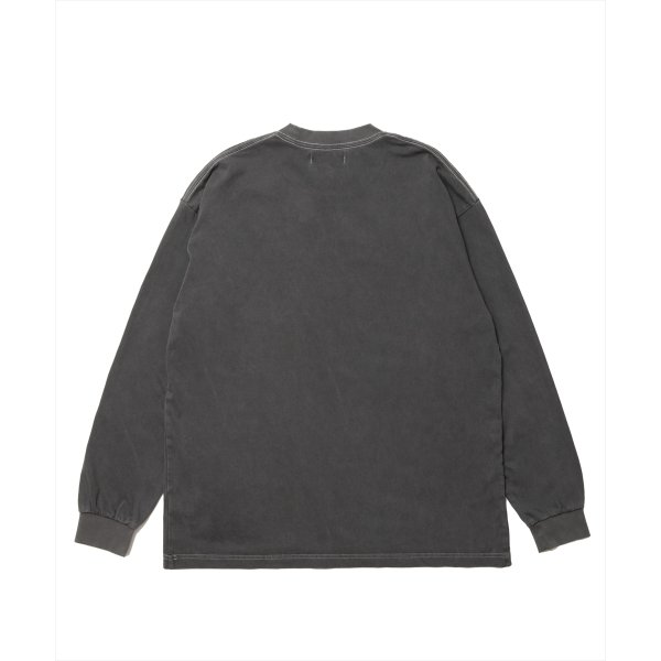 画像2: 【30％OFF】ROTTWEILER/R9 PIGMENT LS TEE（CHARCOAL）［ピグメント染めオリジナル長袖T-25春夏］ (2)