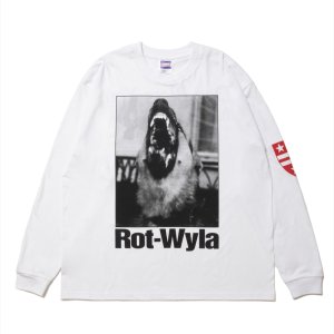 画像: ROTTWEILER/DOG PHOTO LS TEE（WHITE）［プリント長袖T-25春夏］