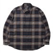 画像1: ROTTWEILER/R9 BRUSHED TWILL SHIRT（BROWN）［ブラッシュドツイルシャツ-25春夏］ (1)
