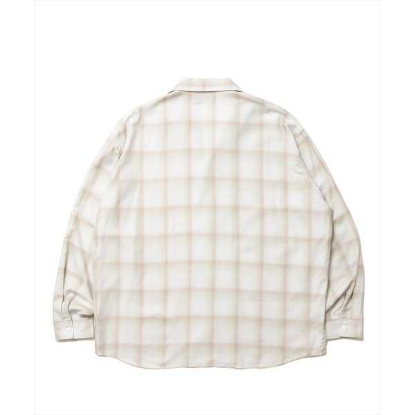 画像2: ROTTWEILER/R9 OMBRE SHIRT（BEIGE）［オンブレチェックシャツ-25春夏］ (2)