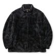 画像1: 【40%OFF】CALEE/NYLON RIP FLEECE TRACK TYPE JACKET ＜SNAKE PATTERN＞（BLACK/CHARCOAL）［フリーストラックタイプJKT-24秋冬］ (1)