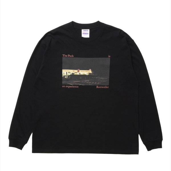 画像1: ROTTWEILER/CAL NIGHT LS PHOTO TEE（BLACK）［プリント長袖T-25春夏］ (1)
