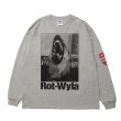 画像1: ROTTWEILER/DOG PHOTO LS TEE（GRAY）［プリント長袖T-25春夏］ (1)