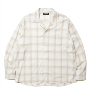 画像: ROTTWEILER/R9 OMBRE SHIRT（BEIGE）［オンブレチェックシャツ-25春夏］
