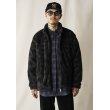 画像9: 【40%OFF】CALEE/NYLON RIP FLEECE TRACK TYPE JACKET ＜SNAKE PATTERN＞（BLACK/CHARCOAL）［フリーストラックタイプJKT-24秋冬］ (9)