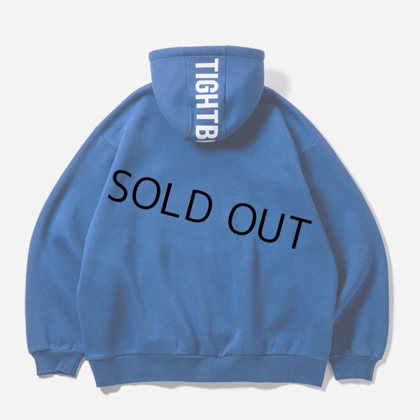 画像2: 【30%OFF】TIGHTBOOTH/LOGO ZIP HOODED SWEAT SHIRT（Blue）［ジップアップフーディー-24秋冬］ (2)
