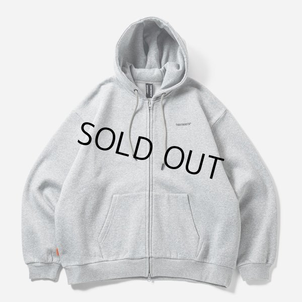 画像1: 【30%OFF】TIGHTBOOTH/LOGO ZIP HOODED SWEAT SHIRT（Grey）［ジップアップフーディー-24秋冬］ (1)