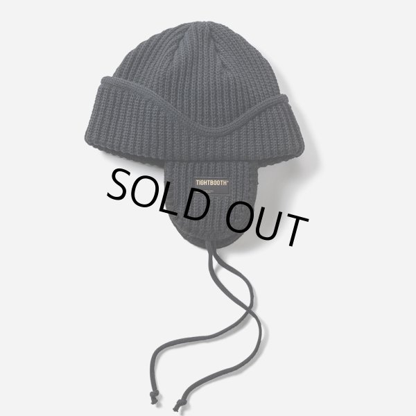 画像1: TIGHTBOOTH/FLIGHT BEANIE（Black）［フライトビーニー-24秋冬］ (1)