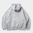 画像2: 【30%OFF】TIGHTBOOTH/LOGO ZIP HOODED SWEAT SHIRT（Grey）［ジップアップフーディー-24秋冬］ (2)