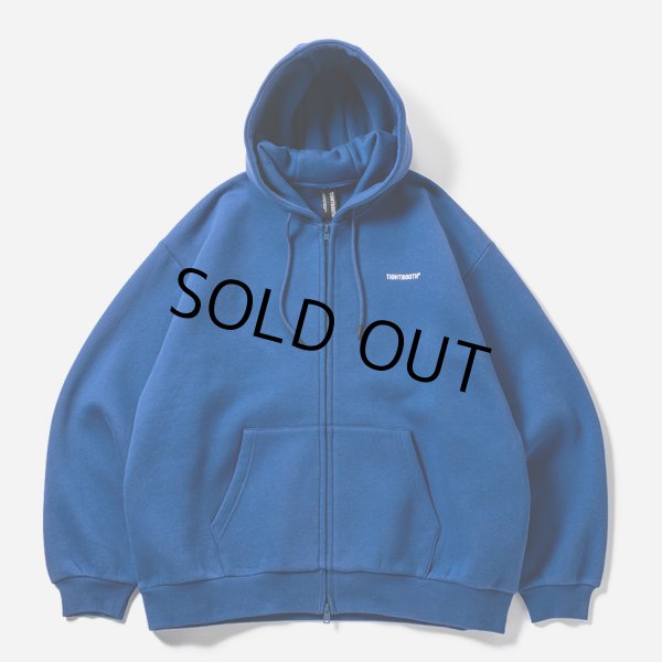 画像1: 【30%OFF】TIGHTBOOTH/LOGO ZIP HOODED SWEAT SHIRT（Blue）［ジップアップフーディー-24秋冬］ (1)