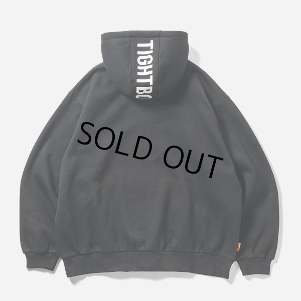 画像2: 【30%OFF】TIGHTBOOTH/LOGO ZIP HOODED SWEAT SHIRT（Black）［ジップアップフーディー-24秋冬］ (2)