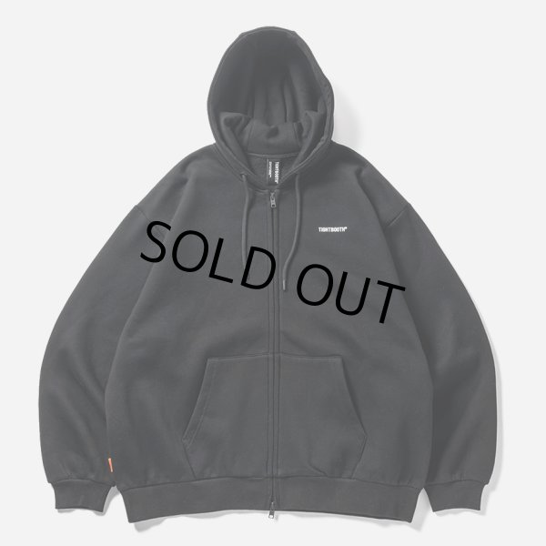 画像1: 【30%OFF】TIGHTBOOTH/LOGO ZIP HOODED SWEAT SHIRT（Black）［ジップアップフーディー-24秋冬］ (1)