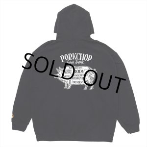 画像: PORKCHOP/PORK BACK HOODIE（BLACK）［プルオーバーパーカー-24秋冬］