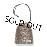 画像: WACKO MARIA/DRAWSTRING BAG（LEOPARD FUR）［ドローストリングバッグ-24秋冬］