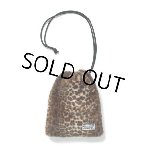 画像: WACKO MARIA/DRAWSTRING BAG（LEOPARD FUR）［ドローストリングバッグ-24秋冬］