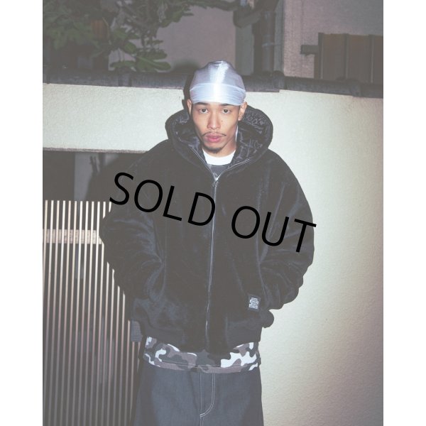 画像3: BlackEyePatch/MOHAIR FAUX FUR HODDED JACKET（BLACK） (3)