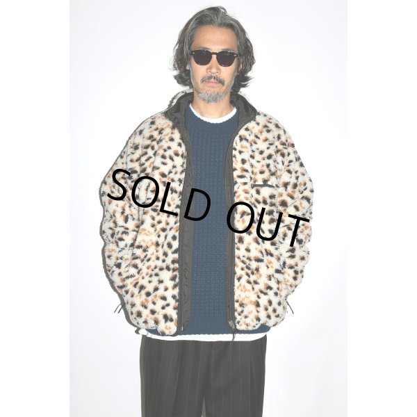 画像3: WACKO MARIA/REVERSIBLE LEOPARD BOA FLEECE JACKET（WHITE）［リバーシブルレオパードボアフリースJKT-24秋冬］ (3)