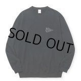 画像: CALEE/CALEE FOAMING LOGO CREW NECK SW（BLACK）［クルーネックスウェット-24秋冬］
