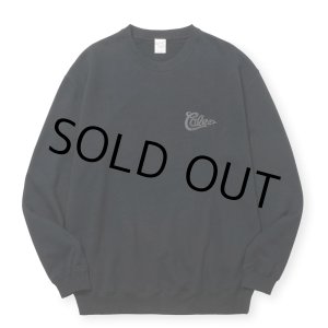 画像: CALEE/CALEE FOAMING LOGO CREW NECK SW（BLACK）［クルーネックスウェット-24秋冬］