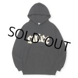 画像: 【30%OFF】CALEE/CALEE LOGO PULLOVER HD ＜NATURALLY PAINT DESIGN＞（BLACK）［プルオーバーパーカー-24秋冬］