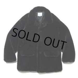 画像: COOTIE PRODUCTIONS/Faux Fur Car Coat（Black）［フェイクファーカーコート-24秋冬］