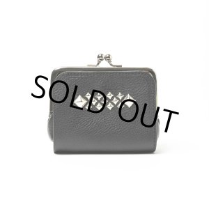 画像: CALEE/STUDS LEATHER INTERNAL FLEX FRAME TYPE MULTI WALLET（BLACK）［マルチウォレット-24秋冬］