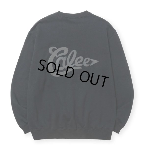 画像2: CALEE/CALEE FOAMING LOGO CREW NECK SW（BLACK）［クルーネックスウェット-24秋冬］ (2)