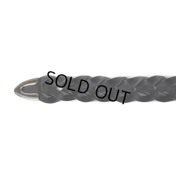 画像2: COOTIE PRODUCTIONS/Leather Braid Belt（Silver）［レザーブレイドベルト-24秋冬］ (2)