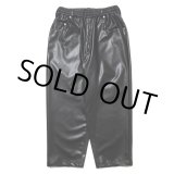 画像: COOTIE PRODUCTIONS/Faux Leather 5 Pocket Wide Easy Pants（Black）［ビーガンレザーワイドイージーパンツ-24秋冬］