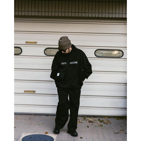 画像5: COOTIE PRODUCTIONS/Polyester Ripstop Jersey Hoodie（Black）［ポリエステルリップストップフーディー-24秋冬］ (5)