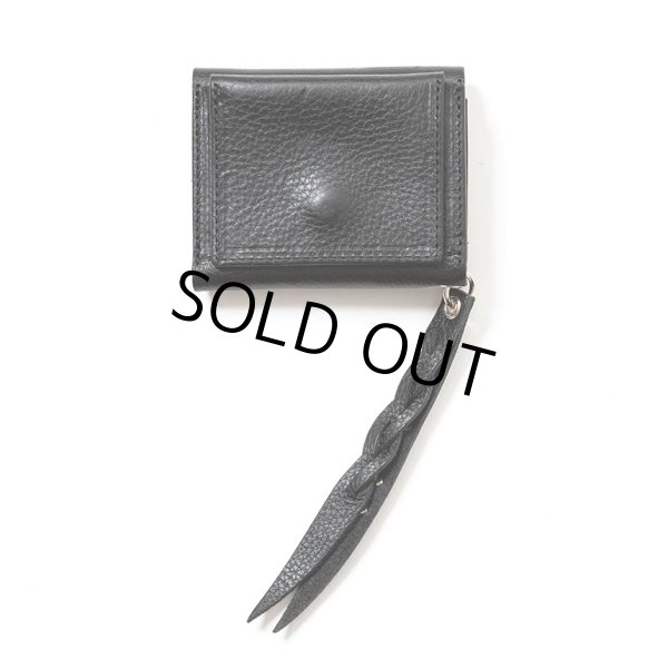 画像2: CALEE/PLANE LEATHER MULTI WALLET＜STUDS CHARM＞（BLACK）［マルチウォレット-24秋冬］ (2)