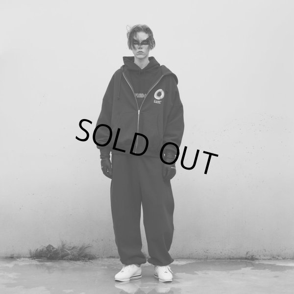 画像4: COOTIE PRODUCTIONS/Open End Yarn Heavy Oz Sweat Zip Hoodie（Black）［スウェットジップフーディー-24秋冬］ (4)