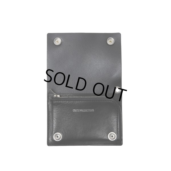 画像2: COOTIE PRODUCTIONS/Leather Trucker Wallet（Black）［レザートラッカーウォレット-24秋冬］ (2)