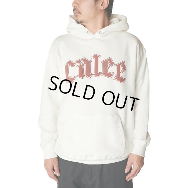 画像2: 【30%OFF】CALEE/CALEE LOGO PULLOVER HD ＜NATURALLY PAINT DESIGN＞（BLACK）［プルオーバーパーカー-24秋冬］ (2)