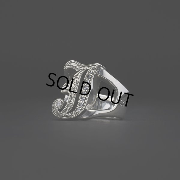 画像1: ANTIDOTE BUYERS CLUB/Engraved Initial Ring（Silver） (1)