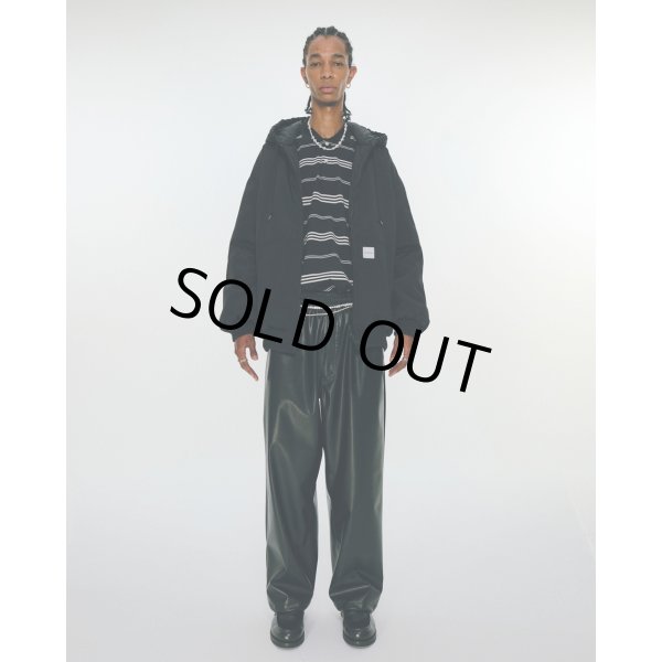 画像3: COOTIE PRODUCTIONS/Faux Leather 5 Pocket Wide Easy Pants（Black）［ビーガンレザーワイドイージーパンツ-24秋冬］ (3)