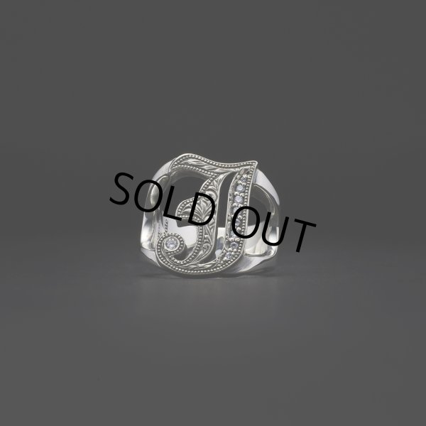 画像2: ANTIDOTE BUYERS CLUB/Engraved Initial Ring（Silver） (2)