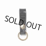 画像: WACKO MARIA/EMBOSS LEATHER KEY HOLDER（CROCODILE）（BLACK/GOLD）［レザーキーホルダー-24秋冬］