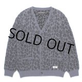 画像: WACKO MARIA/LEOPARD HEAVY MOHAIR KNIT CARDIGAN（PURPLE）［レオパードヘビーモヘアカーディガン-24秋冬］