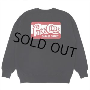画像: PORKCHOP/SQUARE LOGO SWEAT（BLACK）［クルーネックスウェット-24秋冬］