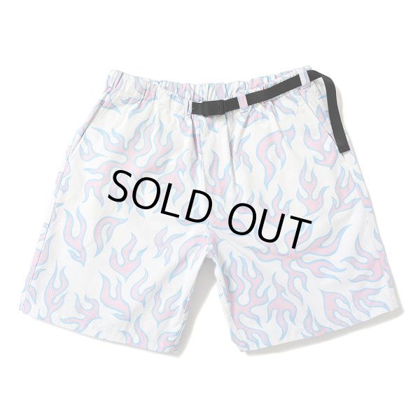 画像1: CHALLENGER/FIRE SHORTS（LT PINK/WHITE）［ファイヤーショーツ-25春夏］ (1)