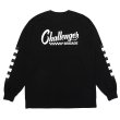 画像1: CHALLENGER/L/S CHECKER TEE（BLACK）［プリント長袖T-25春夏］ (1)