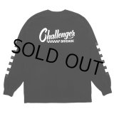 画像: CHALLENGER/L/S CHECKER TEE（BLACK）［プリント長袖T-25春夏］