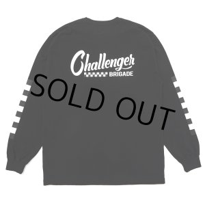 画像: CHALLENGER/L/S CHECKER TEE（BLACK）［プリント長袖T-25春夏］