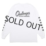 画像: CHALLENGER/L/S CHECKER TEE（WHITE）［プリント長袖T-25春夏］