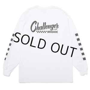 画像: CHALLENGER/L/S CHECKER TEE（WHITE）［プリント長袖T-25春夏］