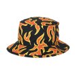 画像1: CHALLENGER/FIRE HAT（ORANGE/BLACK）［ファイヤーハット-25春夏］ (1)